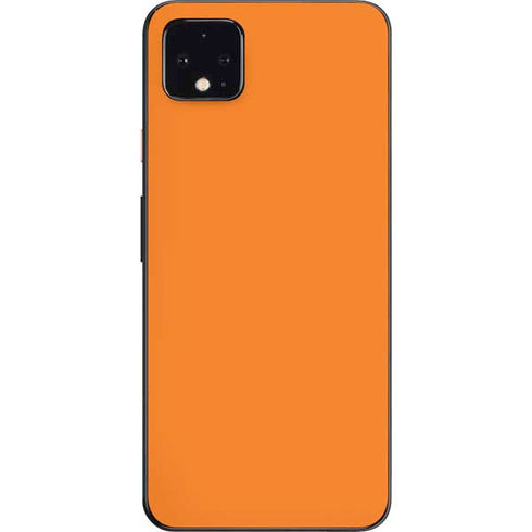 Orange Solid Google Pixel 4 XL Skin